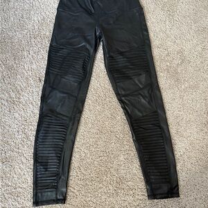 7 For All Mankind Pleather Moto Leggings